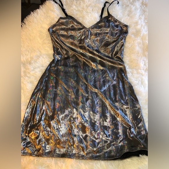 Metallic Silver Dress - Picture 2 of 13